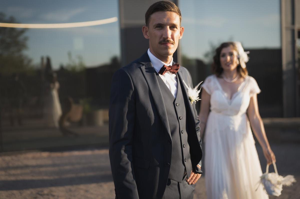 Découverte mariés shooting inspiration mariage années 20 Domaine Imodis Alsace